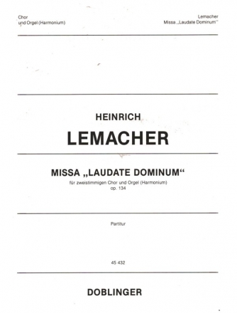 Missa Laudate Dominum op.134 fr Frauenchor (SA) und Orgel Partitur