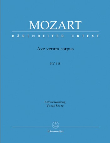 Ave verum corpus KV618 fr gem Chor und Klavier Partitur