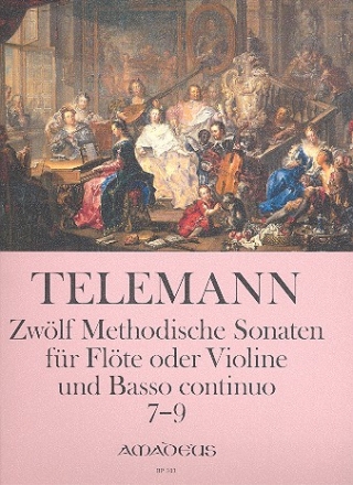 12 methodische Sonaten Band 3 (Nr.7-9)  fr Violine (Flte) und Bc