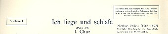 Ich liege und schlafe fr gem Chor und Orchester Violine 1