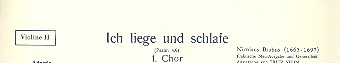 Ich liege und schlafe fr gem Chor und Orchester Violine 2