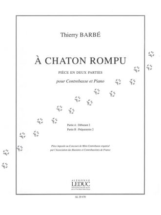 A chaton rompu pice en 2 parties pour contrebasse et piano