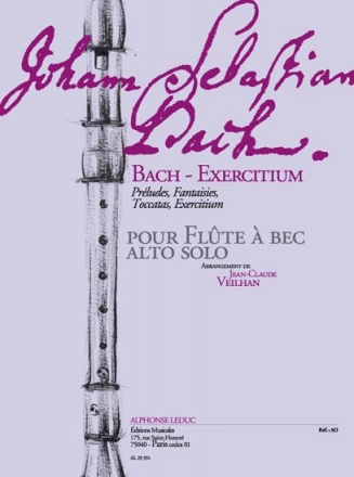 Bach-Exercitium pour flte a bec alto