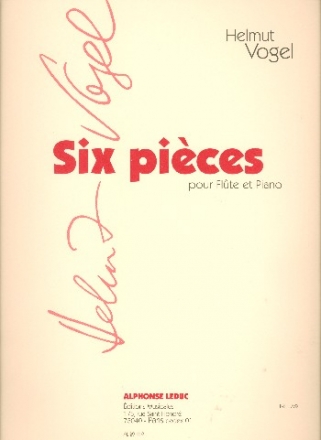 6 pieces pour flute et piano