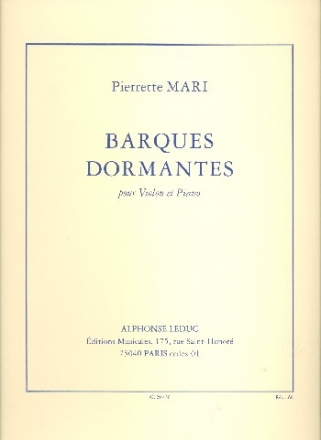 Barques dormantes pour violon et piano