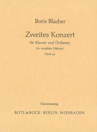 Konzert Nr.2 op.42 fr Klavier und Orchester Ausgabe fr 2 Klaviere