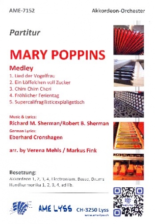 Mary Poppins Medley fr Akkordeonorchester Partitur