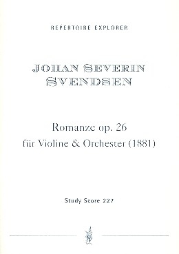 Romanze op.26 fr Violine und Orchester Studienpartitur