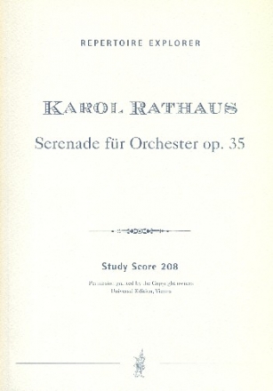 Serenade op.35 fr Orchester Studienpartitur