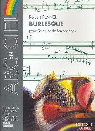 Burlesque pour 4 saxophones (SATB) partition et parties
