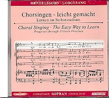 Lobgesang op.52  CD mit Chorstimme Sopran/Chorstimmen ohne