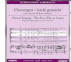 Lobgesang op.52 CD mit Chorstimme Alt und Chorstimmen ohne Alt