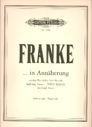 In Annherung aus dem Werkzyklus half-way house solo XFACH fr Klavier
