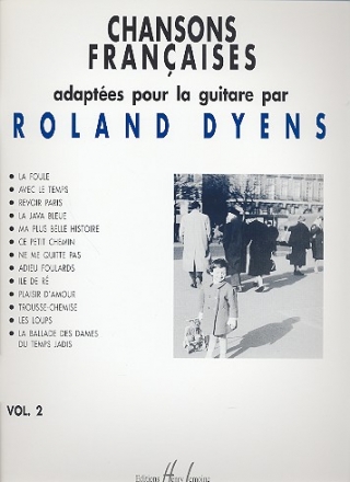 Chansons francaises vol.2 pour guitare seule