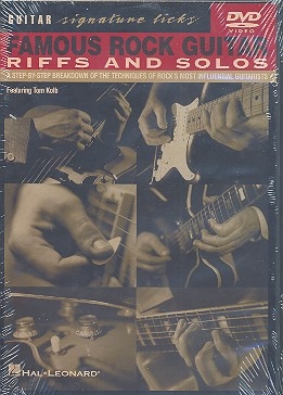 Famous Rock Guitar DVD Video Riffs and Solos