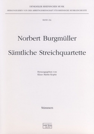 Smtliche Streichquartette (Stimmen)