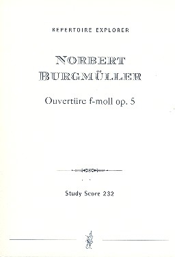 Ouvertre f-Moll op.5 fr Orchester Studienpartitur