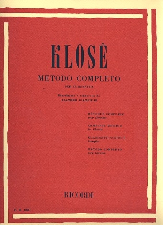 Metodo completo  per clarinetto