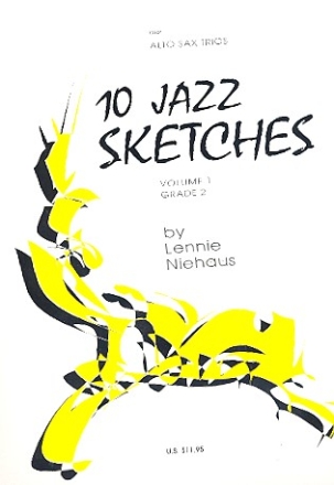 10 Jazz Sketches vol.1 for 3 alto saxophones score
