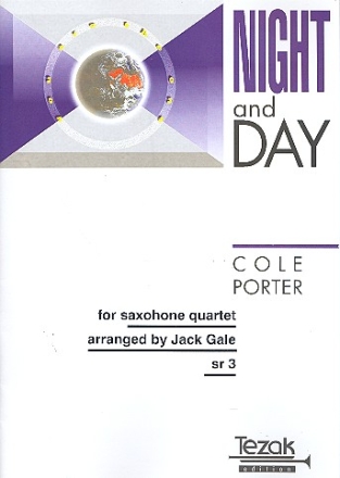 Night and Day for 4 saxophones (SATB) score and parts