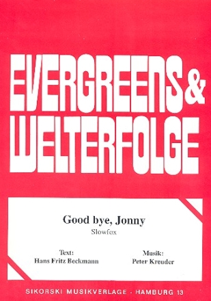 Good bye Jonny: Einzelausgabe