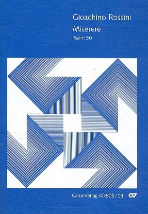 Miserere Psalm 50 fr Soli, Mnnerchor und Orchester Klavierauszug