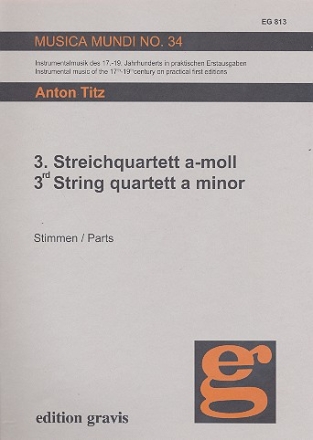 Streichquartett a-Moll Nr.3 Stimmen