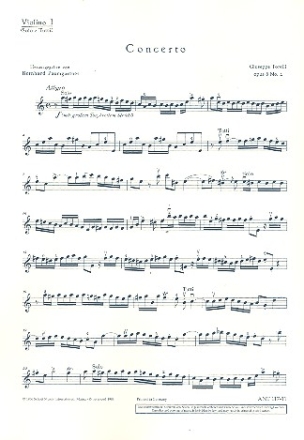 Konzert op.8,2 fr 2 Solo-Violinen,Streichorchester und Cembalo Violine 1