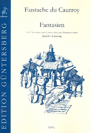 8 Fantasien Band 4 fr vierstimmiges Consort (Gamben, Blasinstrumente)