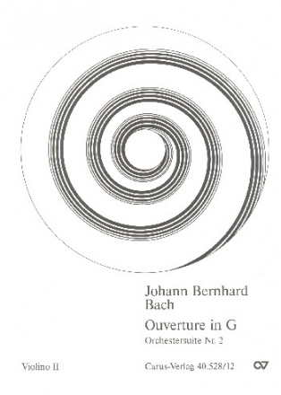 Ouvertre G-Dur fr Streicher und Bc Violine 2