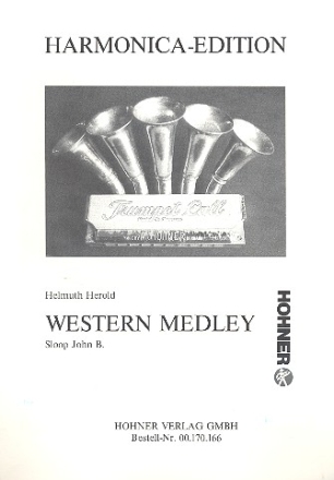 Western Medley für 3 Mundharmonikas, Akkordeon und Baß Partitur