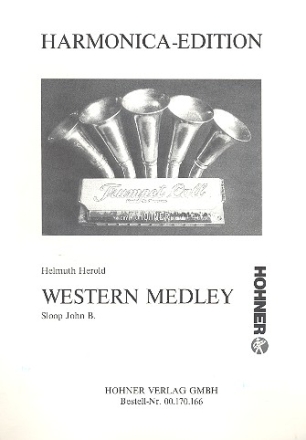 Western Medley fr 3 Mundharmonikas, Akkordeon und Ba Partitur