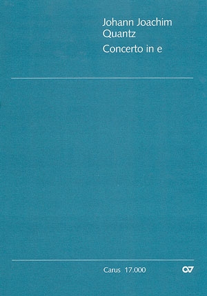 KONZERT E-MOLL QV5:116 FUER FLOETE, 2 VIOLINEN, VIOLA UND BC (VC, KB, CEMB),  PARTITUR