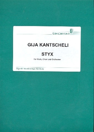 STYX FUER VIOLA, GEM CHOR UND ORCHESTER FUER VIOLA VERLAGSKOPIE