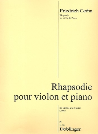 Rhapsodie fr Violine und Klavier