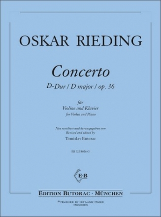 Concerto D-Dur op.36 fr Violine und Klavier (1. Lage)