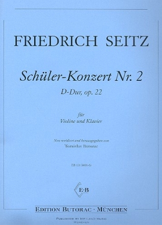 Konzert D-Dur Nr.2 op.22 fr Violine (1. Lage ) und Klavier