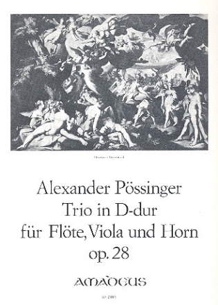 Trio D-Dur op.28 fr Flte, Viola und Horn Partitur und Stimmen
