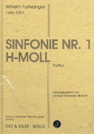 Sinfonie h-Moll Nr.1 fr Orchester Partitur