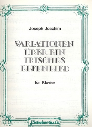 Variationen ber ein irisches Elfenlied fr Klavier mit Revisionsbericht