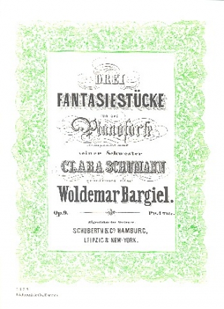 3 Fantasiestcke op.9  fr Klavier