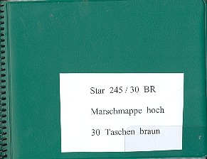 Marschmappe quer 20 Taschen grn