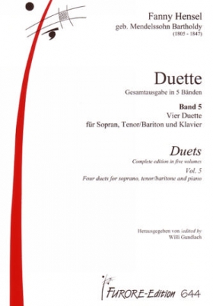 Duette Band 5 fr Sopran, Tenor (Bariton) und Klavier