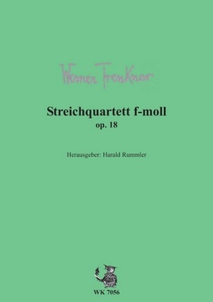 STREICHQUARTETT F-MOLL OP.18,  PARTITUR RUMMLER, HARALD, ED