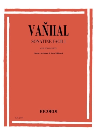 SONATINE FACILI PER PIANO MILLEROVA, VERA, ED