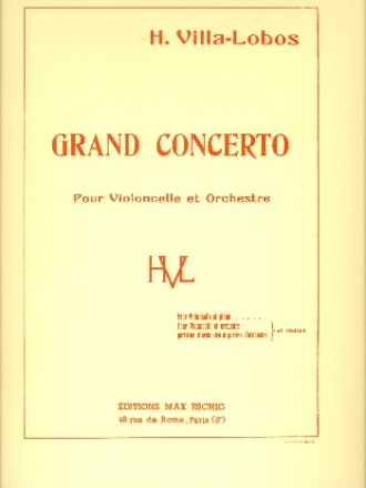 Grand concerto pour violoncelle et orchestre violoncelle et piano