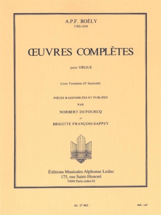 Oeuvres compltes pour orgue vol.3 fascicule 2 