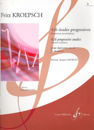 416 tudes progressives vol.3 pour clarinette