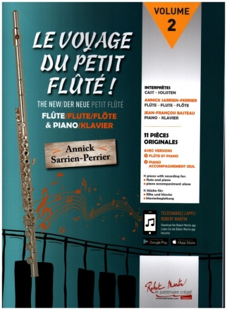 Le voyage du petit flt vol.2 (+Online Audio) pour flute et  piano