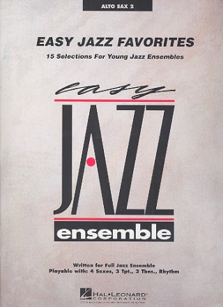 Easy Jazz Favorites for young jazz ensemble alto saxophone 2